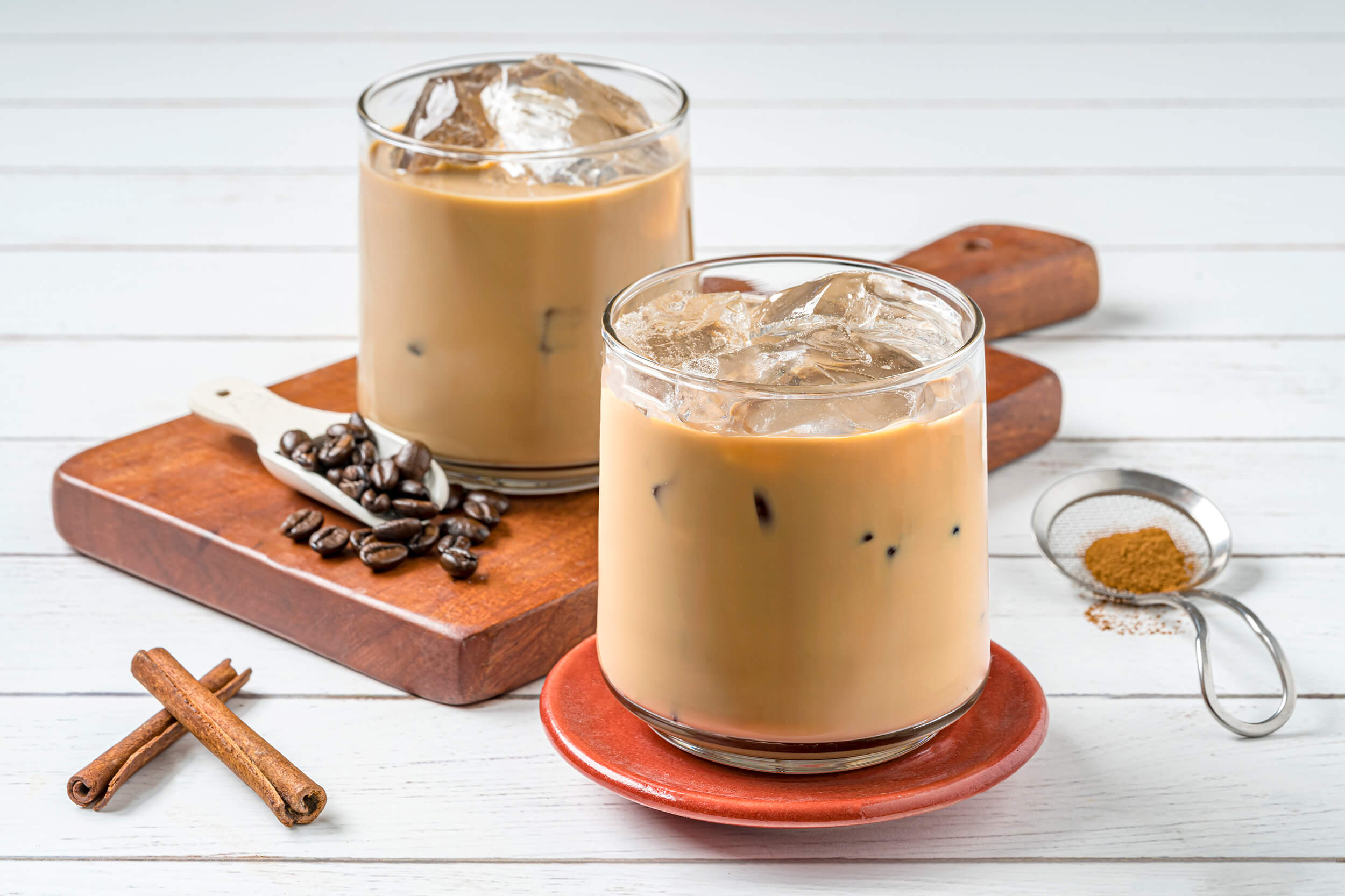 Latte con canela