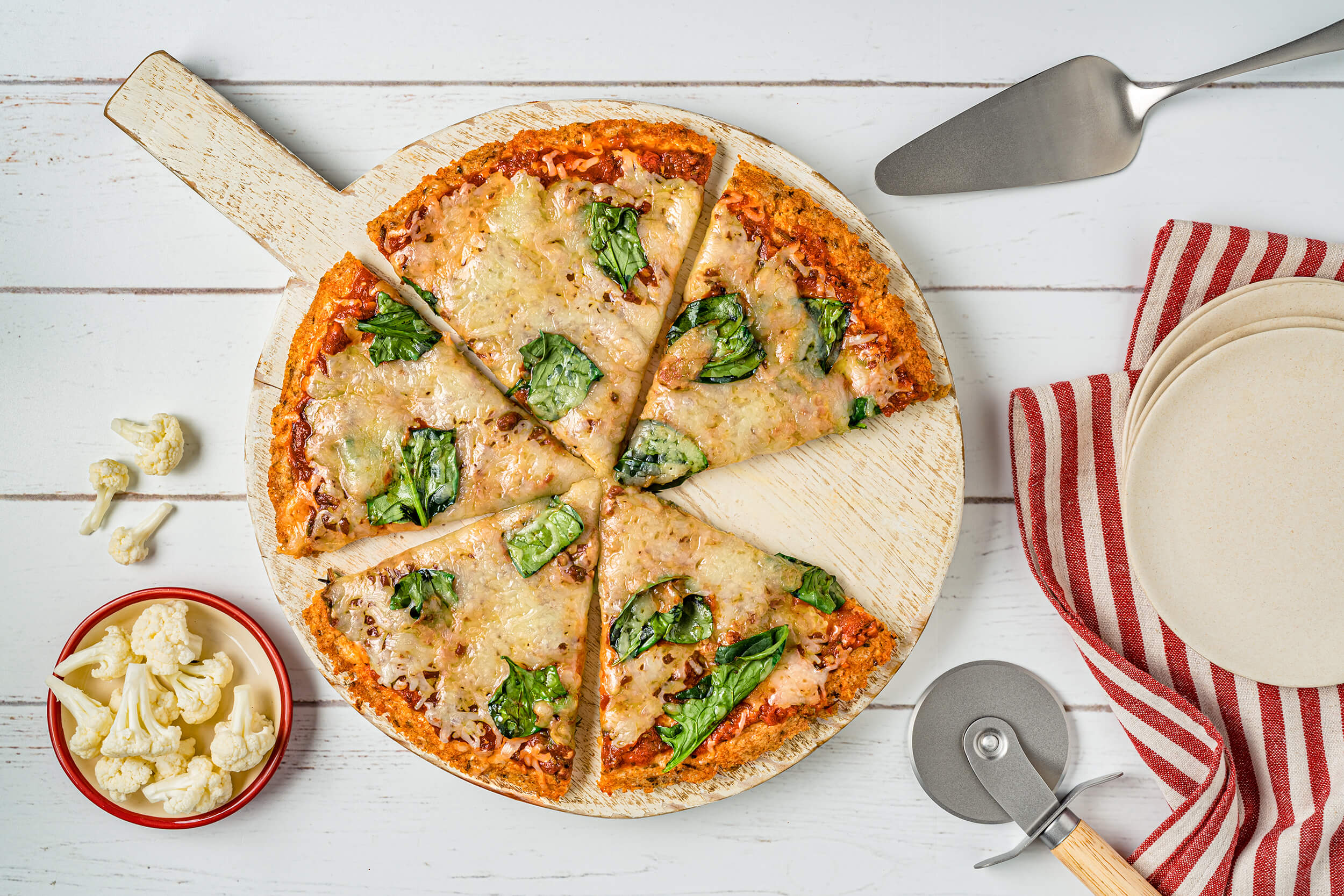 Pizza de coliflor