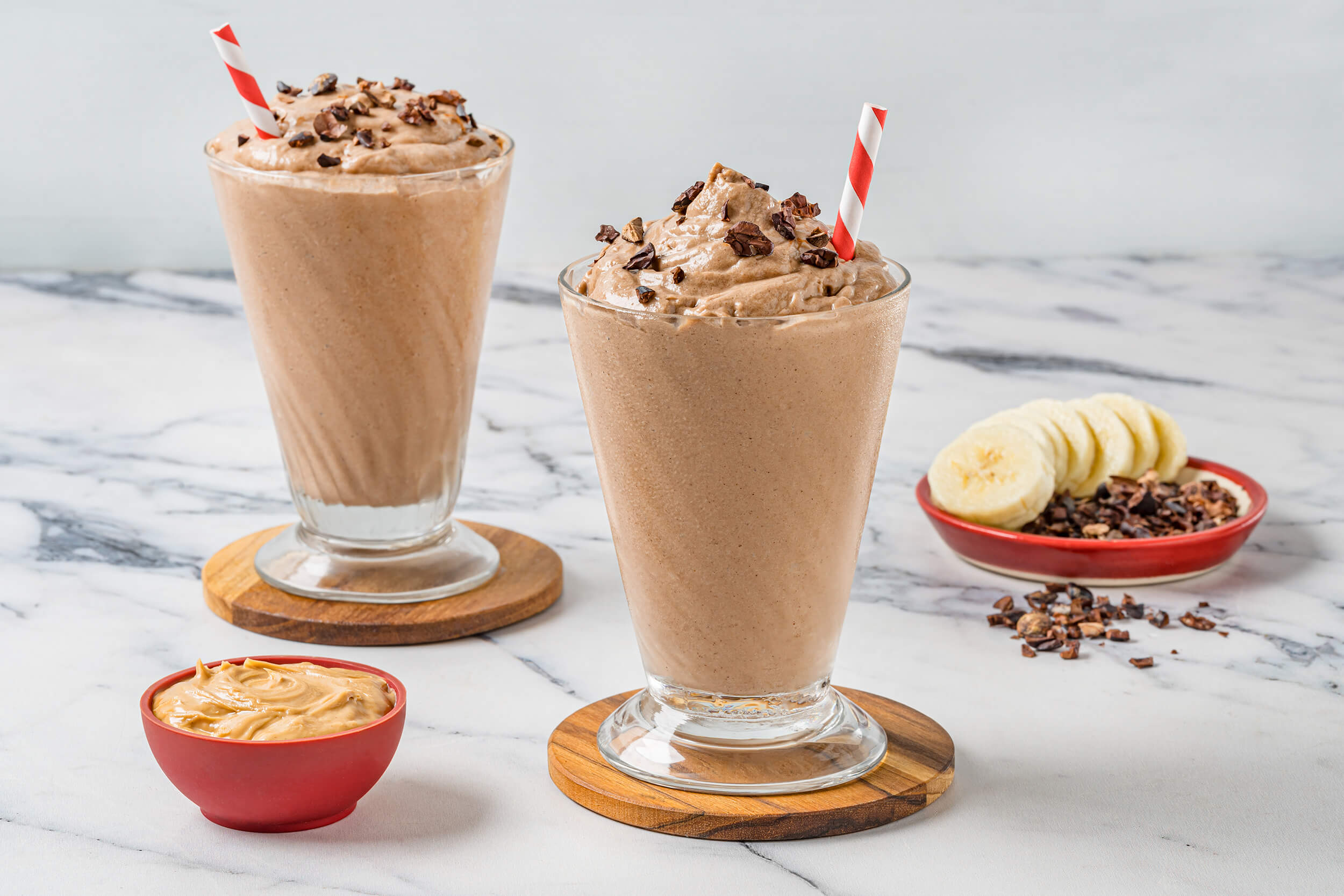 Smoothie de plátano y chocolate