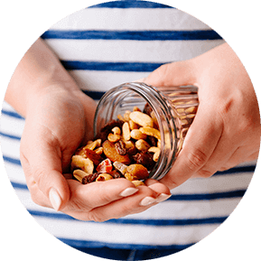 Snacks para mantenerte al día.